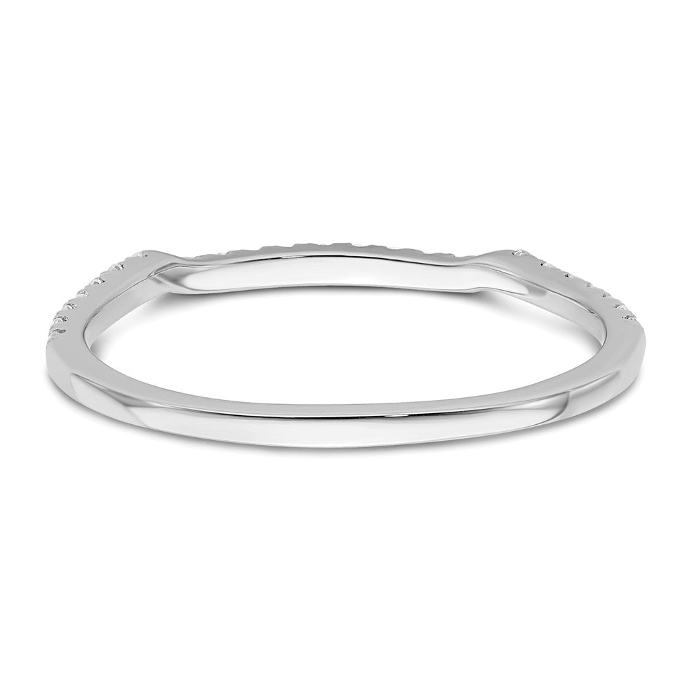 14K Weißgold Ring mit im Labor gezüchteten Diamanten VS/SI+ G+