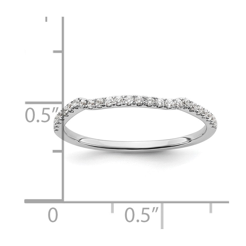 14K Weißgold Ring mit im Labor gezüchteten Diamanten VS/SI+ G+