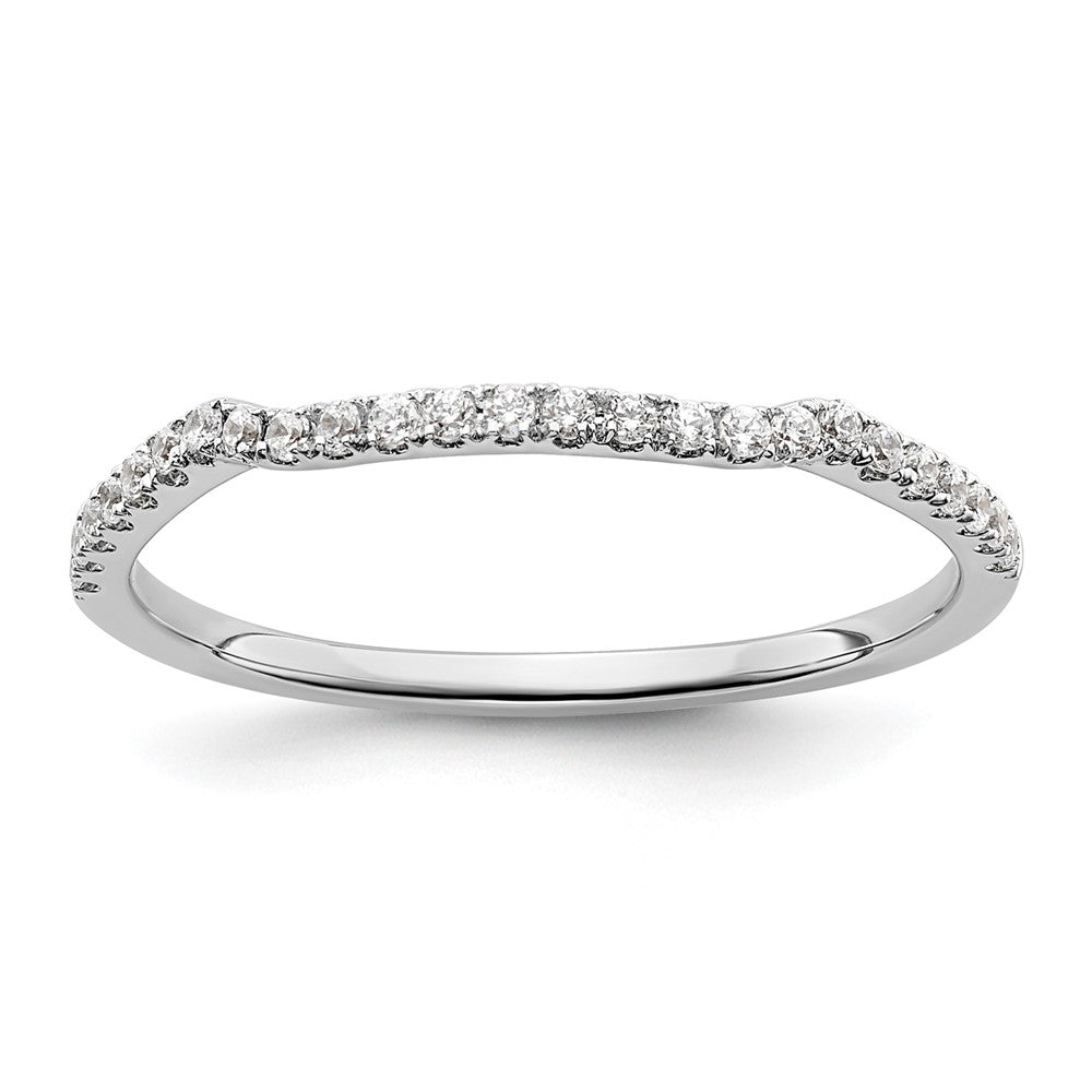 14K Weißgold Ring mit im Labor gezüchteten Diamanten VS/SI+ G+