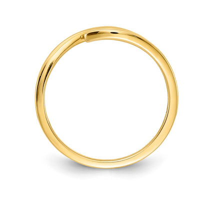 14K Gelbgold Ring mit Rubin und echten Diamanten, 3-Steine
