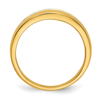14K Gelbgold mit Weißrhodinierung 0,33 ct. Laborgezüchteter Diamant VS/SI+ G+ Siebenstein-Herrenring