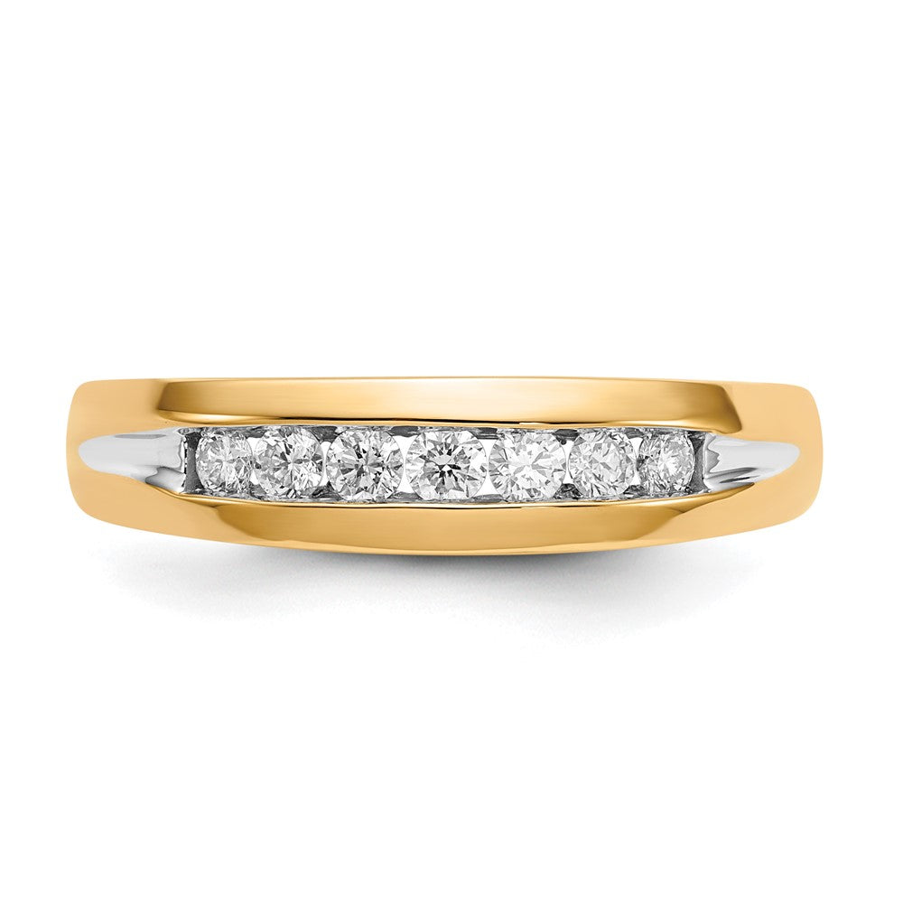 14K Gelbgold mit Weißrhodinierung 0,33 ct. Laborgezüchteter Diamant VS/SI+ G+ Siebenstein-Herrenring