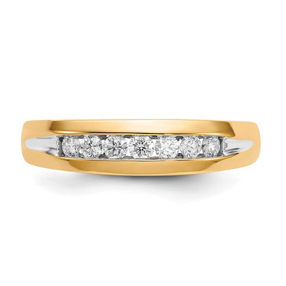 14K Gelbgold mit Weißrhodinierung 0,33 ct. Laborgezüchteter Diamant VS/SI+ G+ Siebenstein-Herrenring