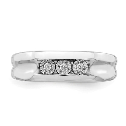 Herrenring 14K Weißgold mit natürlichen Diamanten