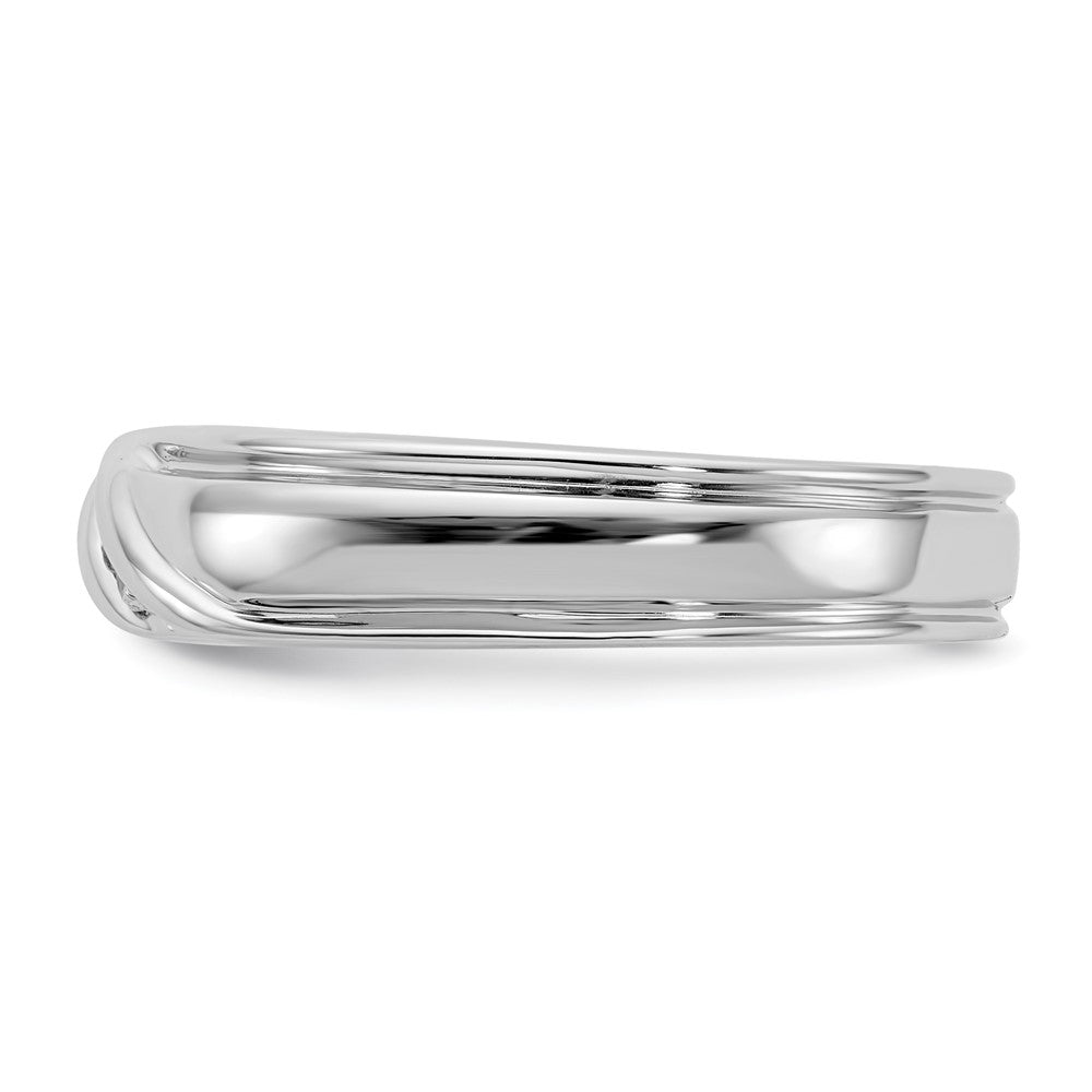 14K Weißgold Herrenring mit natürlichen Diamanten