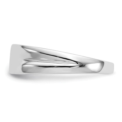 14K Weißgold Diamant Herren Ring