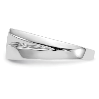 14K Weißgold Diamant Herren Ring