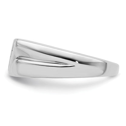 14K Weißgold Ring mit 0,17 ct. im Labor gezüchteten Diamanten VS/SI+ G+, sechssteinig, für Herren