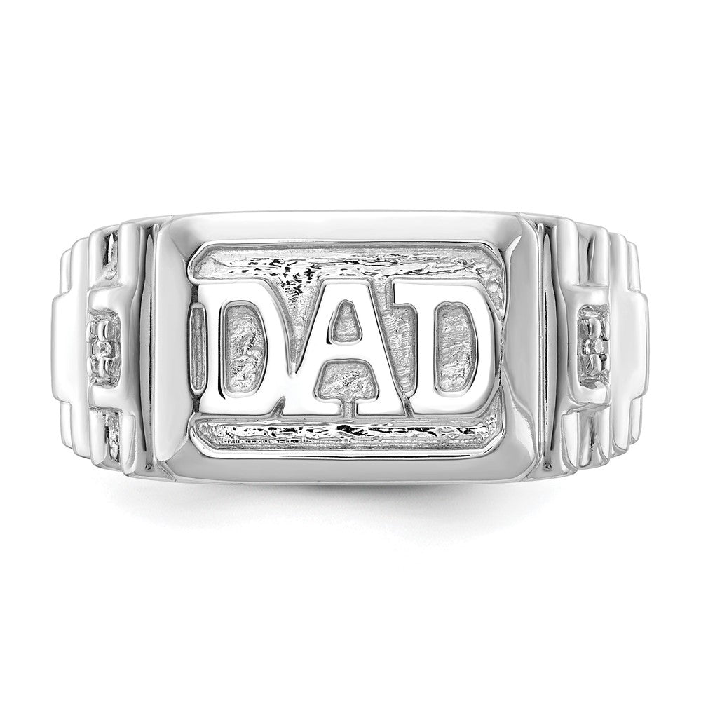 14K Weißgold Aa Diamant Herren Ring
