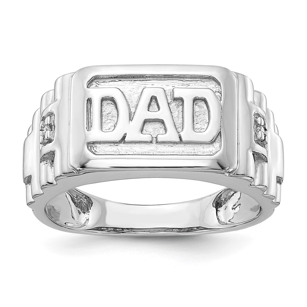 14K Weißgold Ring mit echten Diamanten, AAA-Qualität, für Herren