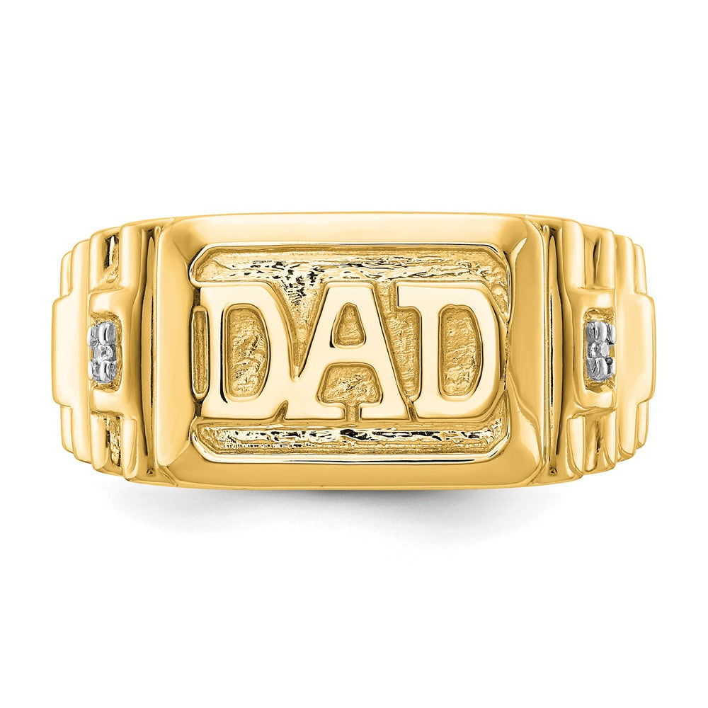 14K Gelbgold VS Echtdiamant-Herrenring
