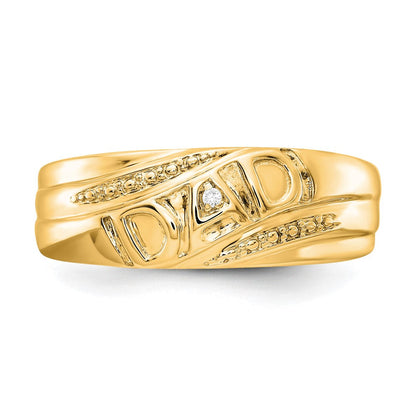 14K Gelbgold Herrenring mit A Diamant