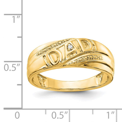 14K Gelbgold Aa Diamant Herren Ring