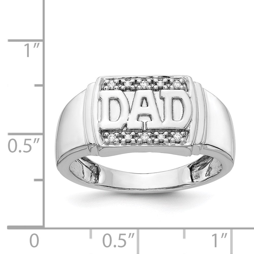 14K Weißgold Aa Diamant Herren Ring