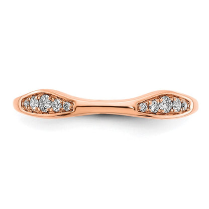 14K Roségold Diamant Ehering Ring