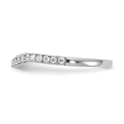 14K Weißgold Diamant Ehering