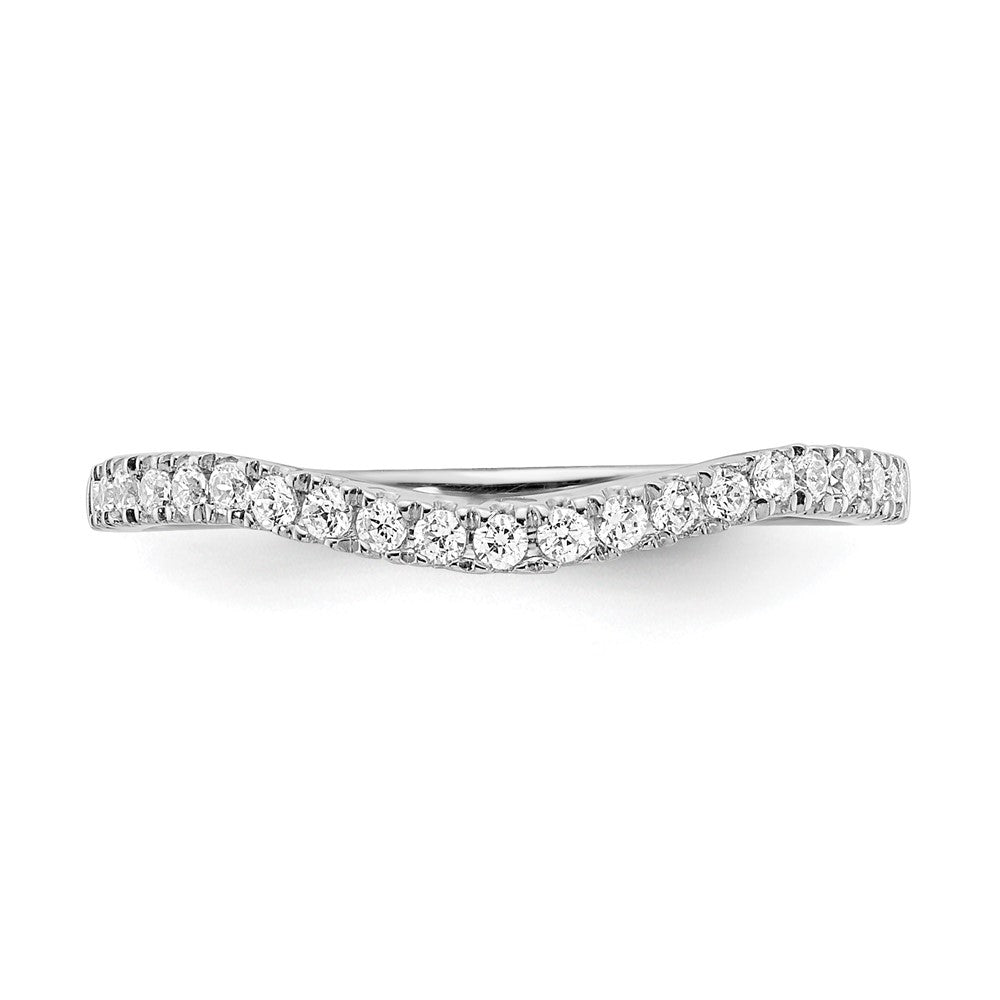 14K Weißgold Diamant Ehering