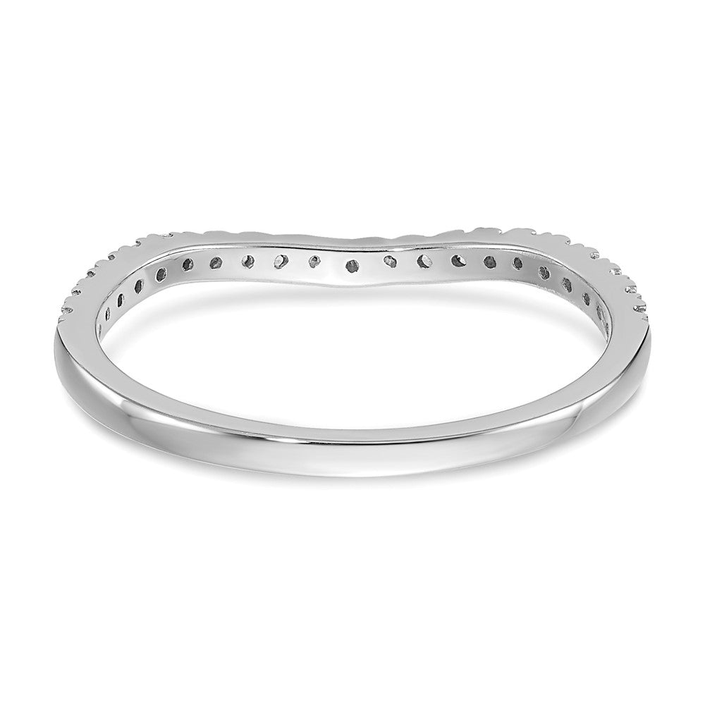 14K Weißgold Diamant Ehering