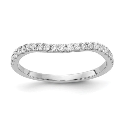 14K Weißgold Diamant Ehering