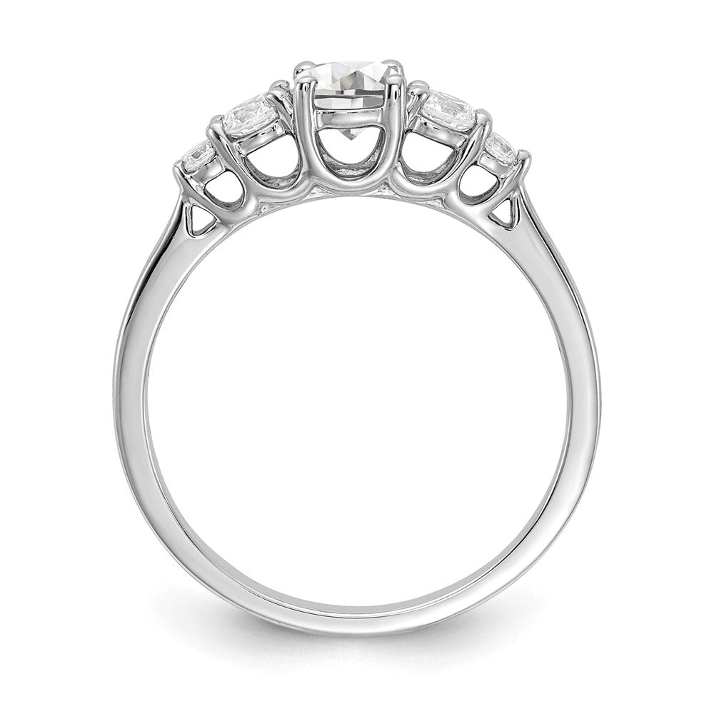 14K Weißgold Diamondsemi-mount Eng Ring