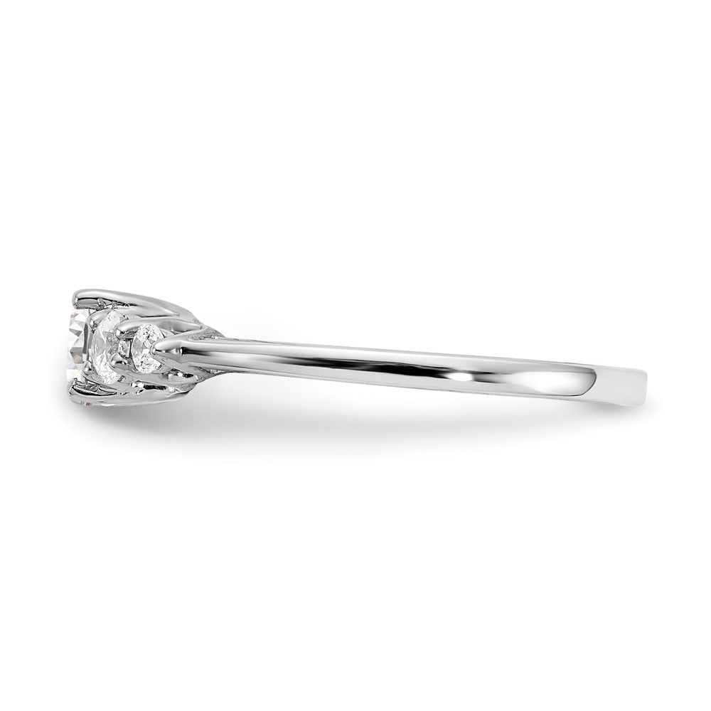 14K Weißgold Diamant Eng Ring