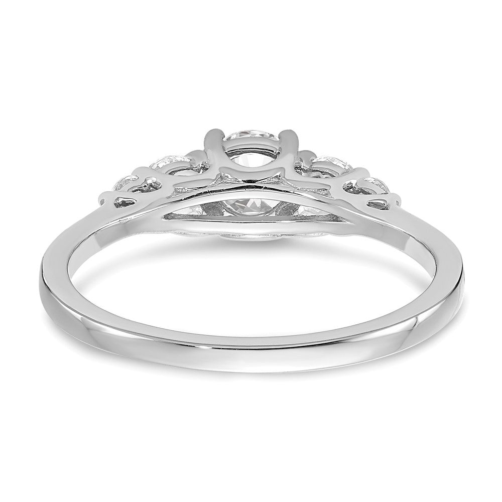 14K Weißgold Diamant Eng Ring
