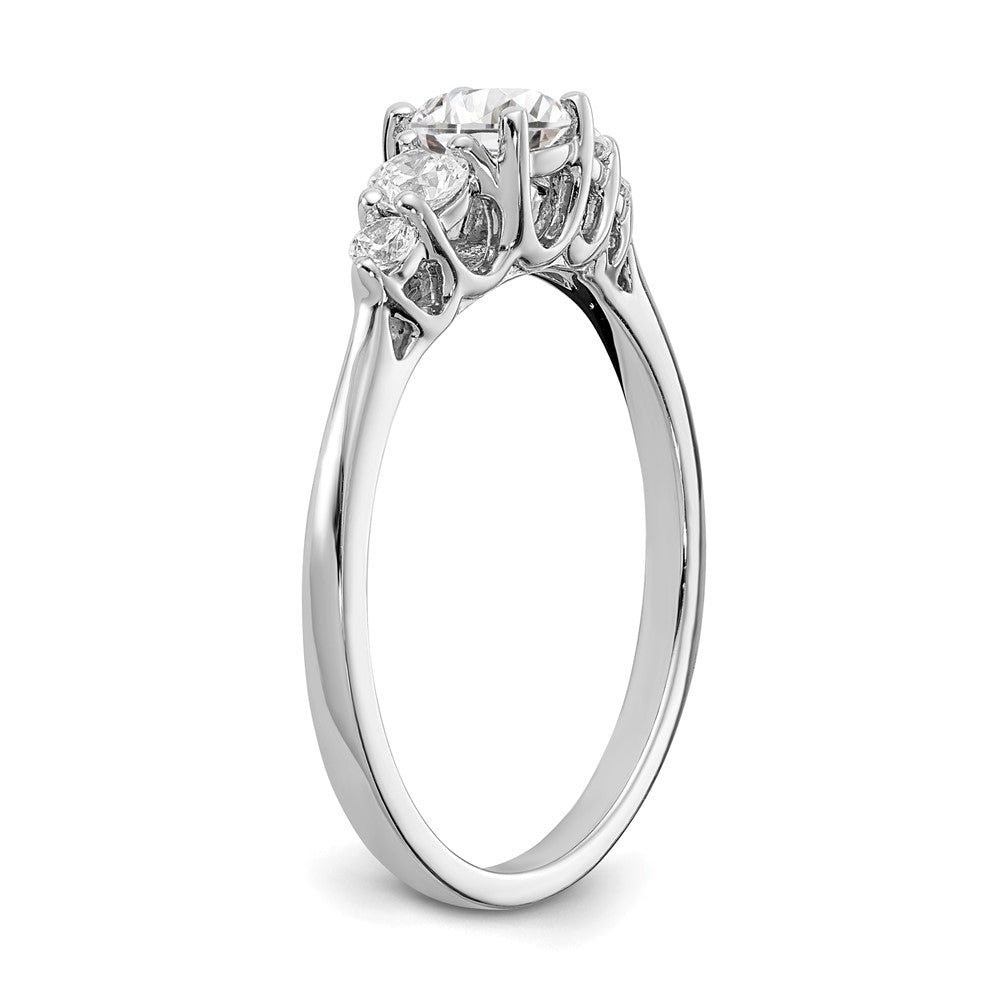 14K Weißgold Diamant Eng Ring