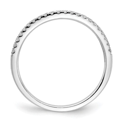 14K Weißgold Ehering mit 0,17 ct. laborgezüchteten Diamanten, VS/SI+ G+