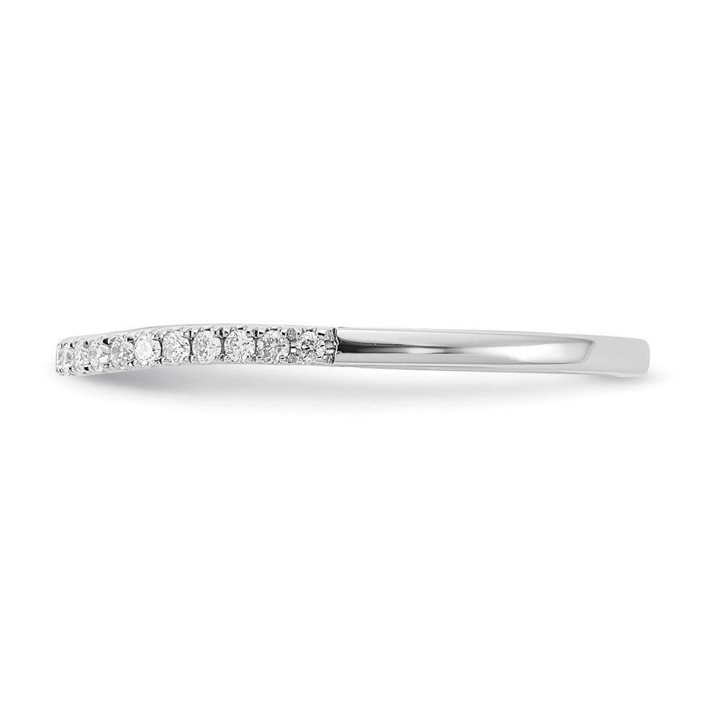 14K Weißgold Ehering mit 0,17 ct. laborgezüchteten Diamanten, VS/SI+ G+
