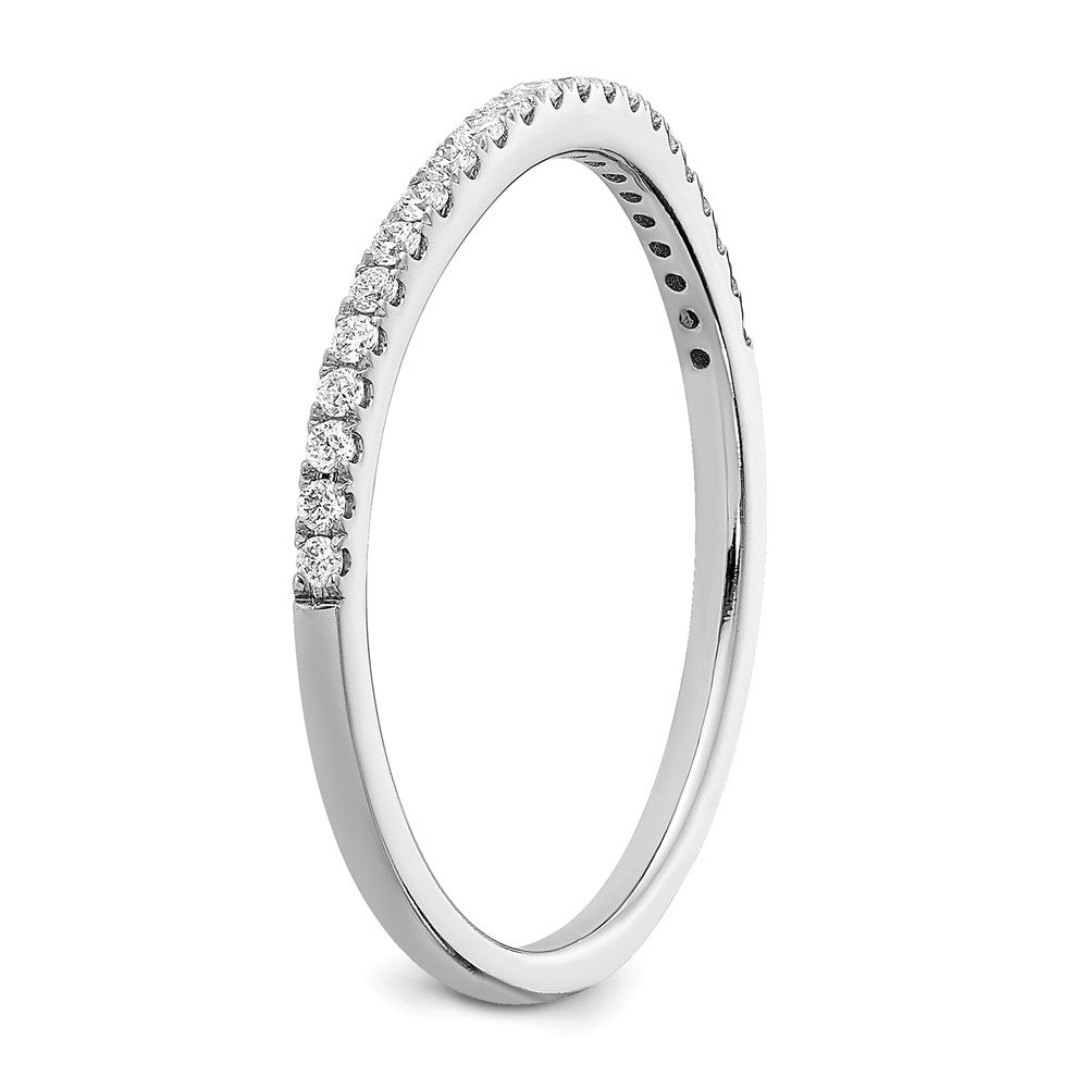 14K Weißgold Ehering mit 0,17 ct. laborgezüchteten Diamanten, VS/SI+ G+