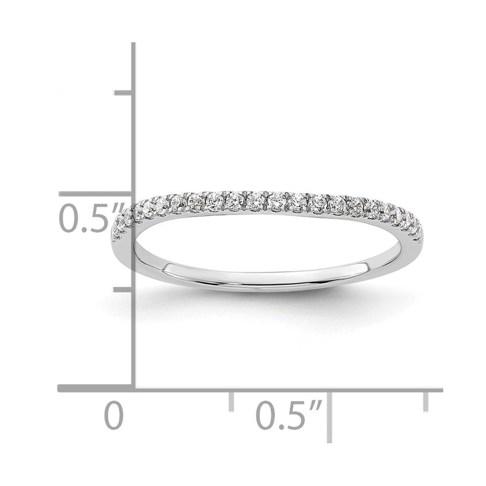 14K Weißgold Ehering mit 0,17 ct. laborgezüchteten Diamanten, VS/SI+ G+