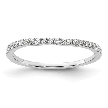 14K Weißgold Ehering mit 0,17 ct. laborgezüchteten Diamanten, VS/SI+ G+
