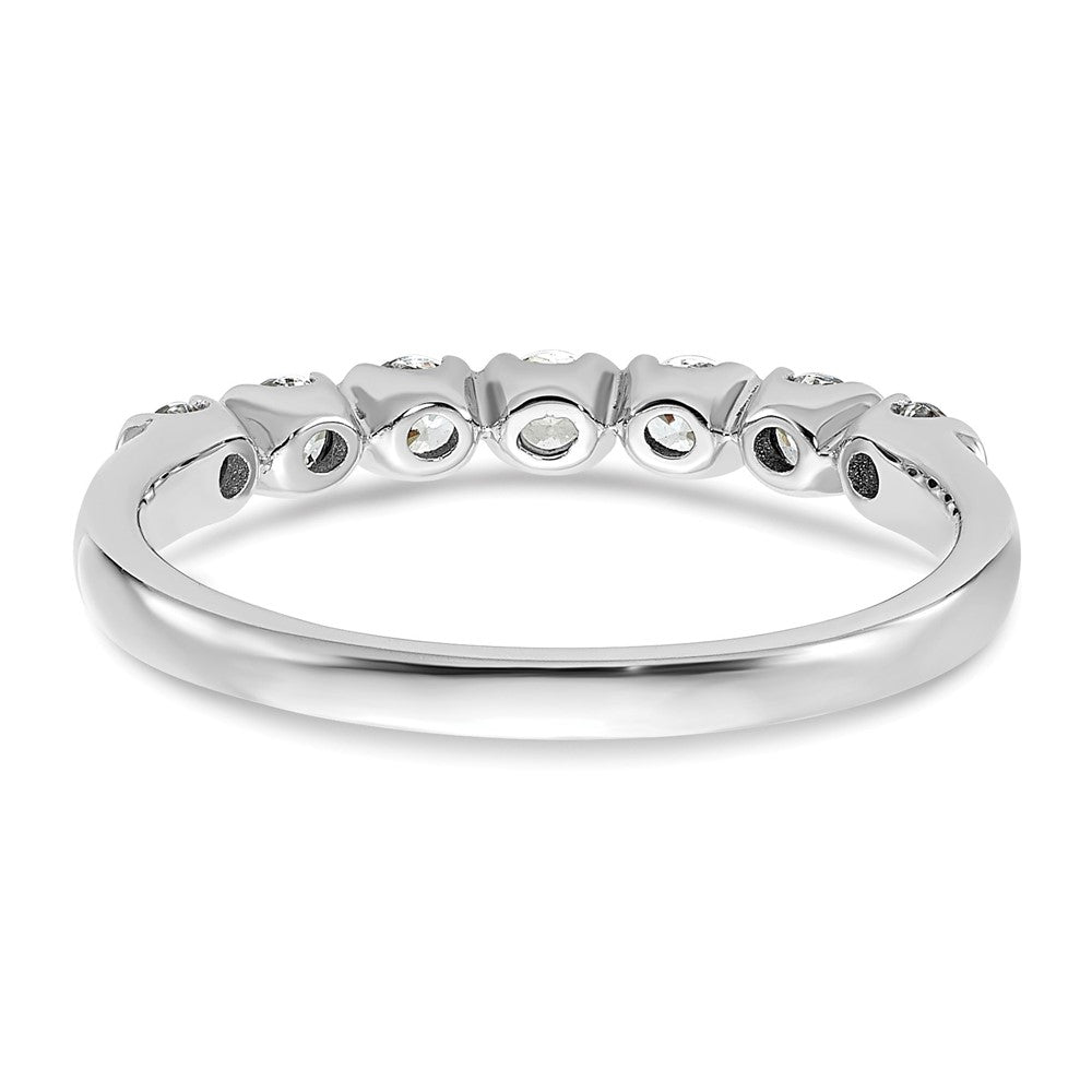 14K Weißgold 7 Stein 1/2 Karat Diamant Komplett Ehering