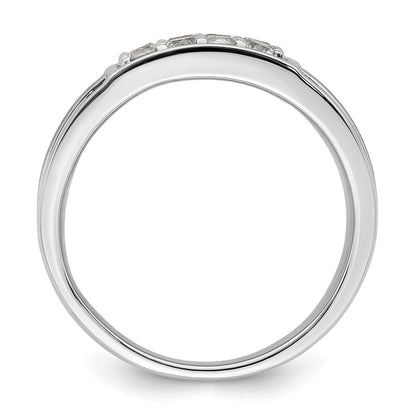 14K Weißgold Ring mit 1,5 ct. gezüchteten Diamanten VS/SI+ G+ im Cluster-Design für Herren