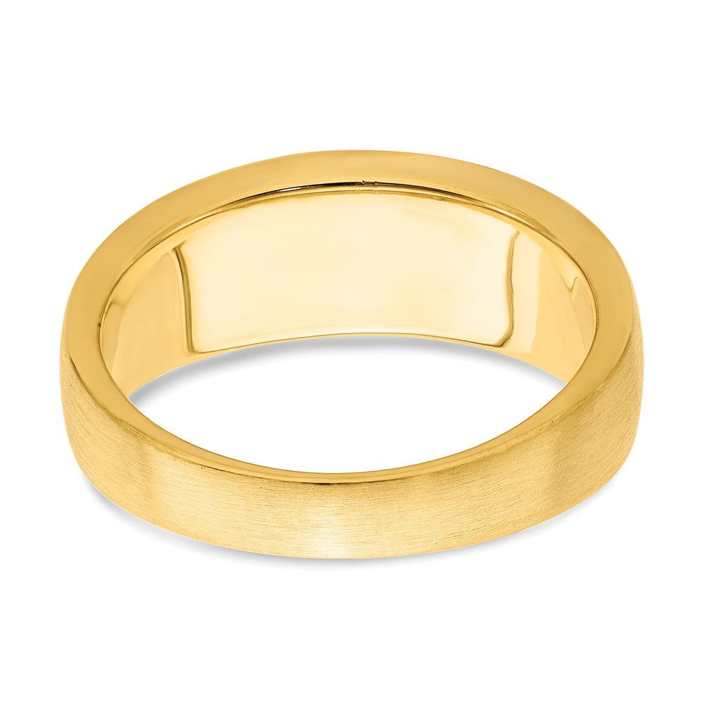 14K Gelbgold Herren-Ring mit Diamant (im Labor gezüchtet), VS/SI+ G+