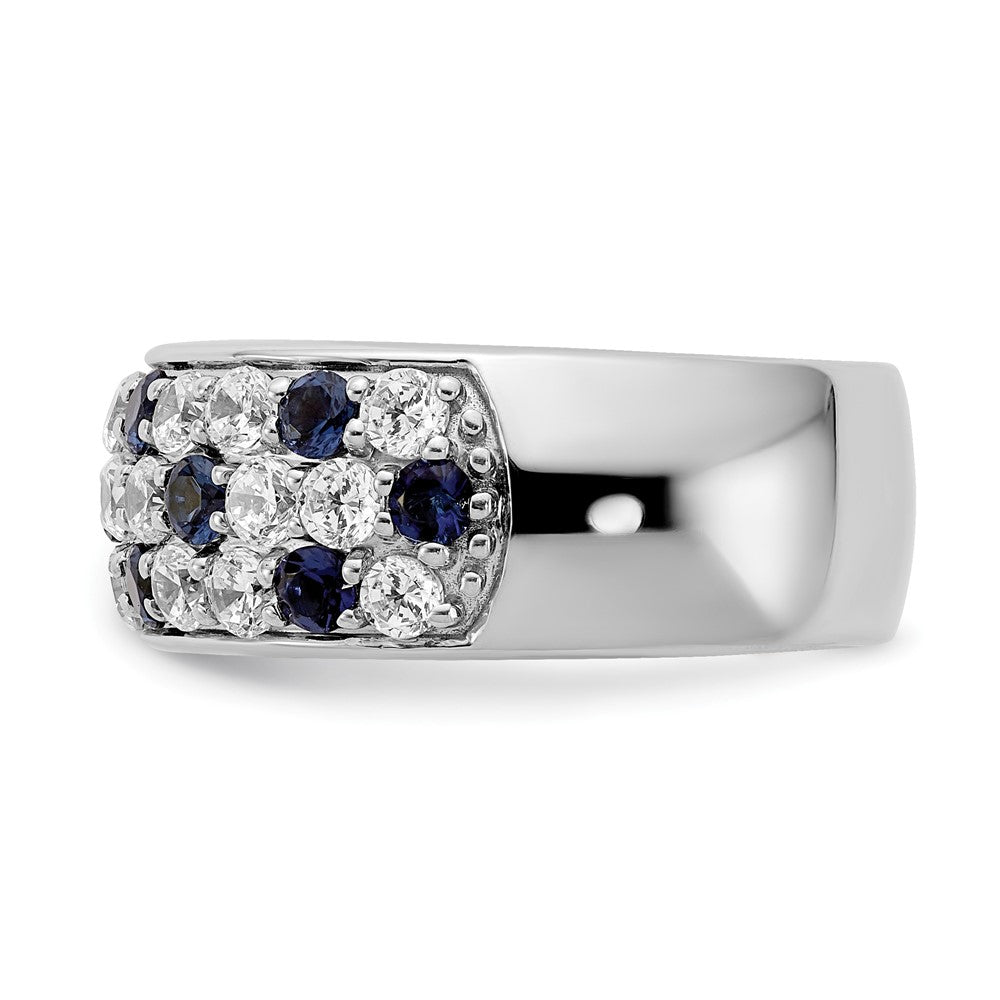 14K Weißgold True Origin 1 1/2 Karat Im Labor Gezüchtet Diamant Vs Def Und.85 Blau Saphir Mode Ring