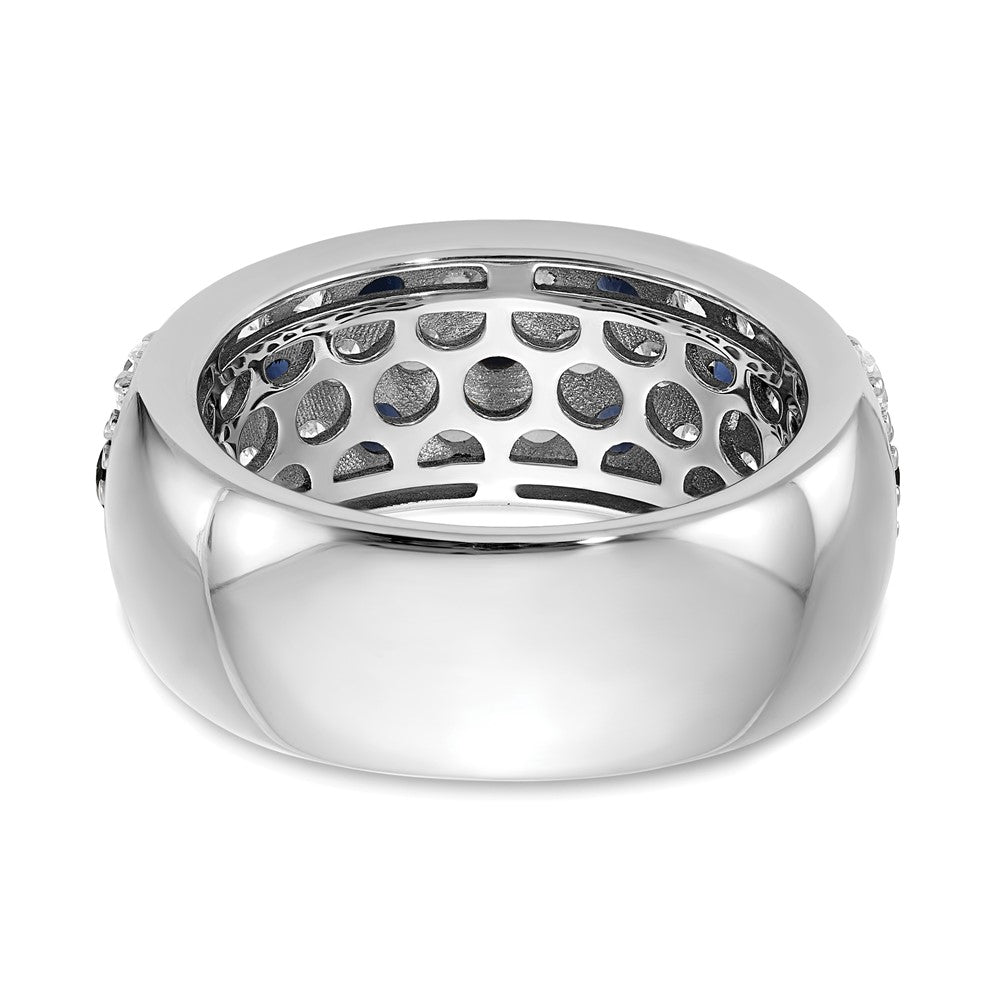 14K Weißgold True Origin 1 1/2 Karat Im Labor Gezüchtet Diamant Vs Def Und.85 Blau Saphir Mode Ring