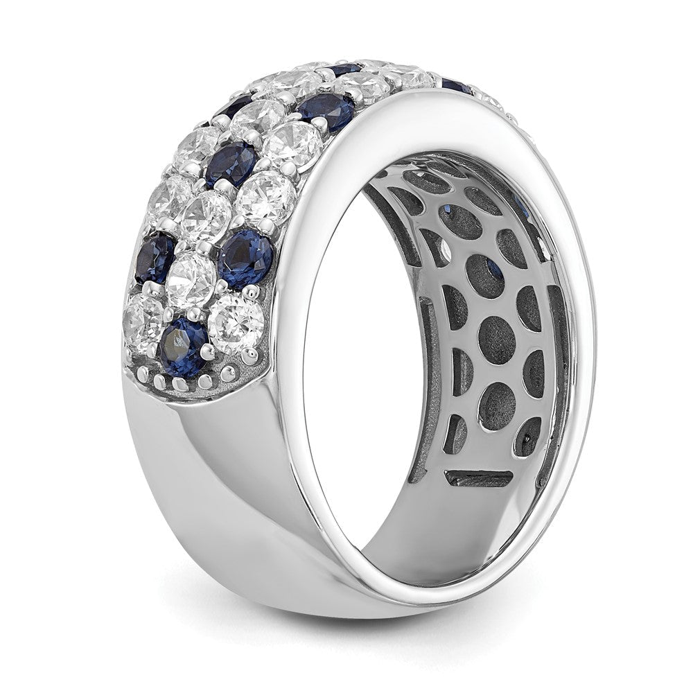 14K Weißgold True Origin 1 1/2 Karat Im Labor Gezüchtet Diamant Vs Def Und.85 Blau Saphir Mode Ring