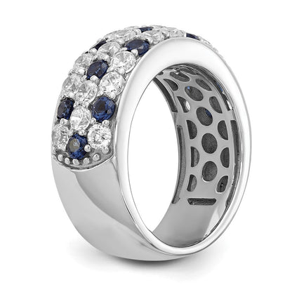 14K Weißgold True Origin 1 1/2 Karat Im Labor Gezüchtet Diamant Vs Def Und.85 Blau Saphir Mode Ring