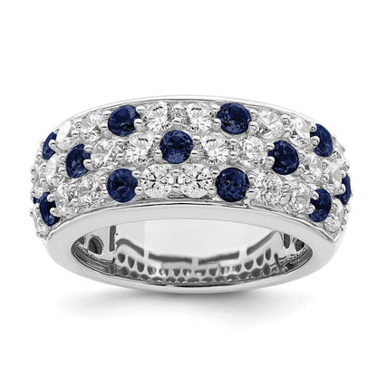 14K Weißgold True Origin 1 1/2 Karat Im Labor Gezüchtet Diamant Vs Def Und.85 Blau Saphir Mode Ring