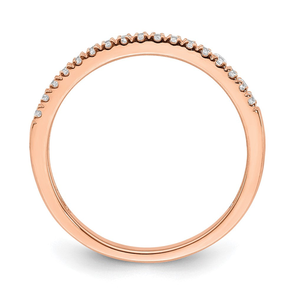 Pure Serenity 14K Roségold Ehering mit 0,17 ct. laborgezüchteten Diamanten VS/SI+ G+