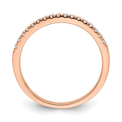 Pure Serenity 14K Roségold Ehering mit 0,17 ct. laborgezüchteten Diamanten VS/SI+ G+
