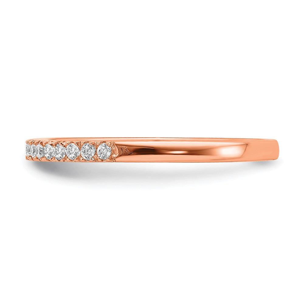 Pure Serenity 14K Roségold Ehering mit 0,17 ct. laborgezüchteten Diamanten VS/SI+ G+