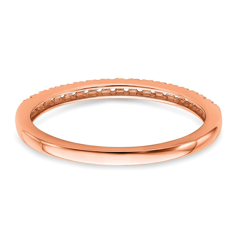 Pure Serenity 14K Roségold Ehering mit 0,17 ct. laborgezüchteten Diamanten VS/SI+ G+