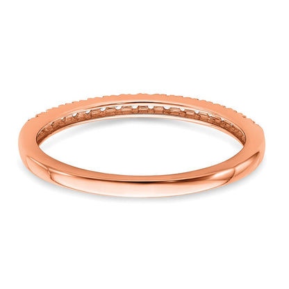Pure Serenity 14K Roségold Ehering mit 0,17 ct. laborgezüchteten Diamanten VS/SI+ G+