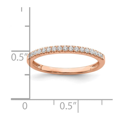 Pure Serenity 14K Roségold Ehering mit 0,17 ct. laborgezüchteten Diamanten VS/SI+ G+