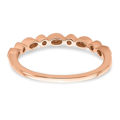 Pure Serenity 14K Roségold 0,2 ct. Laborgezüchtete Diamant VS/SI+ G+ Zwei-Eheringe-Set