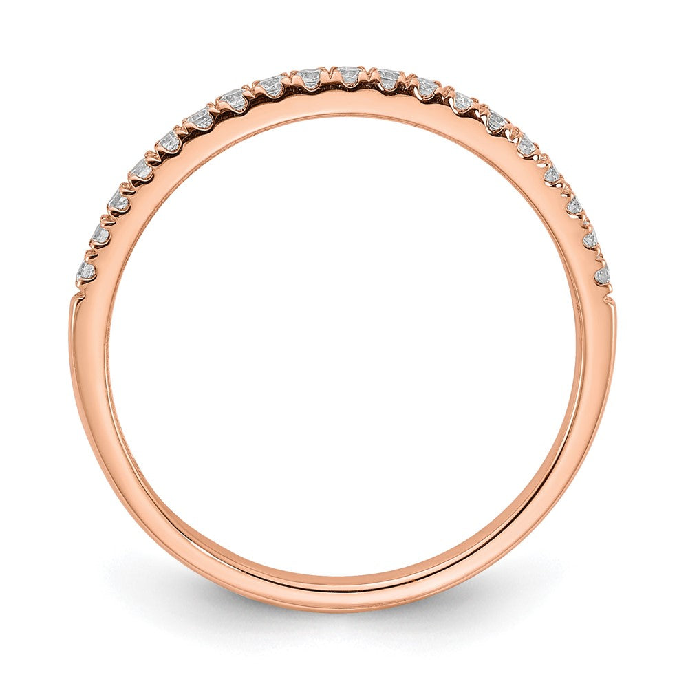 Pure Serenity 14K Roségold Ehering mit 0,17 ct. Laborgezüchteten Diamanten, VS/SI+ G+