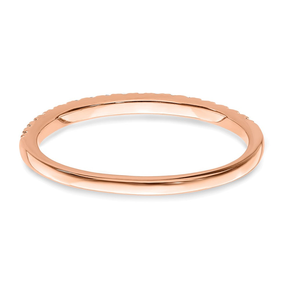 Pure Serenity 14K Roségold Ehering mit 0,17 ct. Laborgezüchteten Diamanten, VS/SI+ G+