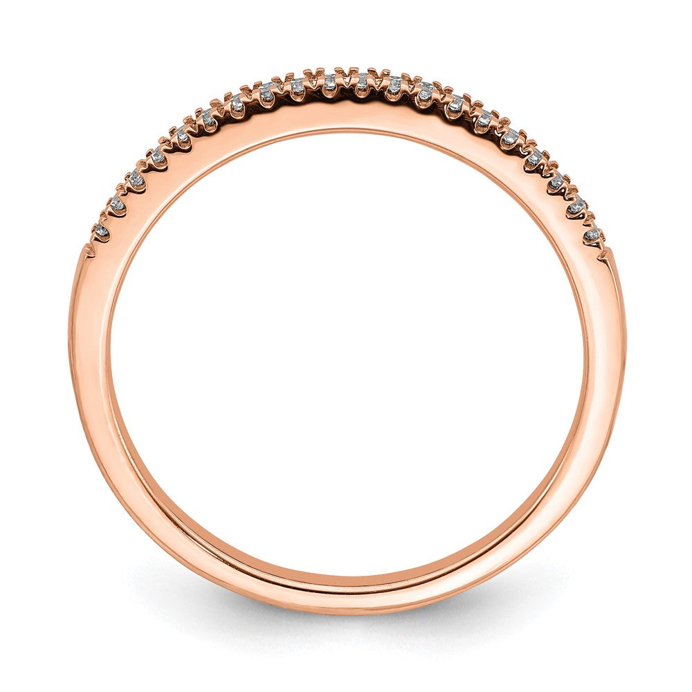 Pure Serenity 14K Roségold Ehering mit 0,07 ct. Laborgezüchtetem Diamant VS/SI+ G+